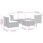 Set de muebles de jardín 6 pzas y cojines ratán sintético gris de vidaXL, Conjuntos de jardín - Ref: Foro24-3261840, Precio: ...