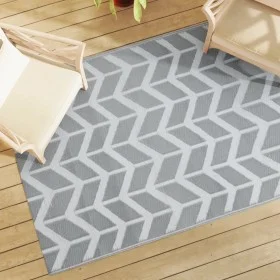 Alfombra de exterior PP gris 140x200 cm de vidaXL, Protectores para exterior - Ref: Foro24-316950, Precio: 31,21 €, Descuento: %