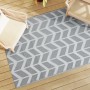 Alfombra de exterior PP gris 140x200 cm de vidaXL, Protectores para exterior - Ref: Foro24-316950, Precio: 30,07 €, Descuento: %
