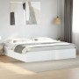 Estructura de cama madera de ingeniería blanca 180x200 cm de vidaXL, Camas y somieres - Ref: Foro24-3280993, Precio: 137,38 €...