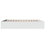 Estructura de cama madera de ingeniería blanca 180x200 cm de vidaXL, Camas y somieres - Ref: Foro24-3280993, Precio: 137,38 €...