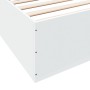 Estructura de cama madera de ingeniería blanca 180x200 cm de vidaXL, Camas y somieres - Ref: Foro24-3280993, Precio: 137,38 €...