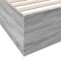 Estructura de cama madera de ingeniería gris Sonoma 200x200 cm de vidaXL, Camas y somieres - Ref: Foro24-3280991, Precio: 144...