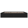 Estructura de cama madera de ingeniería negra 200x200 cm de vidaXL, Camas y somieres - Ref: Foro24-3280987, Precio: 144,68 €,...