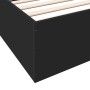 Estructura de cama madera de ingeniería negra 200x200 cm de vidaXL, Camas y somieres - Ref: Foro24-3280987, Precio: 144,68 €,...