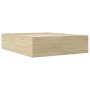 Estructura de cama madera de ingeniería roble Sonoma 150x200 cm de vidaXL, Camas y somieres - Ref: Foro24-3280918, Precio: 14...