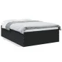Black engineered wood bed frame 140x200 cm by vidaXL, Beds and slatted bases - Ref: Foro24-3280924, Price: 146,49 €, Discount: %