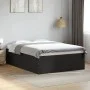 Black engineered wood bed frame 140x200 cm by vidaXL, Beds and slatted bases - Ref: Foro24-3280924, Price: 146,49 €, Discount: %