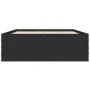 Black engineered wood bed frame 140x200 cm by vidaXL, Beds and slatted bases - Ref: Foro24-3280924, Price: 146,49 €, Discount: %