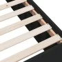 Black engineered wood bed frame 140x200 cm by vidaXL, Beds and slatted bases - Ref: Foro24-3280924, Price: 146,49 €, Discount: %