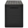 Caja de almacenamiento de jardín gris antracita 116x44x55 cm de vidaXL, Cajas de almacenaje para exteriores - Ref: Foro24-494...