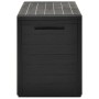 Caja de almacenamiento de jardín gris antracita 116x44x55 cm de vidaXL, Cajas de almacenaje para exteriores - Ref: Foro24-494...