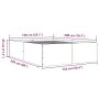Black engineered wood bed frame 140x200 cm by vidaXL, Beds and slatted bases - Ref: Foro24-3280924, Price: 146,49 €, Discount: %