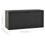 Caja de almacenamiento de jardín gris antracita 116x44x55 cm de vidaXL, Cajas de almacenaje para exteriores - Ref: Foro24-494...