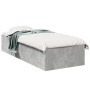 Estructura de cama madera de ingeniería gris hormigón 90x200cm de vidaXL, Camas y somieres - Ref: Foro24-3281059, Precio: 93,...