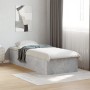 Estructura de cama madera de ingeniería gris hormigón 90x200cm de vidaXL, Camas y somieres - Ref: Foro24-3281059, Precio: 93,...