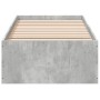Estructura de cama madera de ingeniería gris hormigón 90x200cm de vidaXL, Camas y somieres - Ref: Foro24-3281059, Precio: 93,...