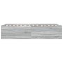Estructura de cama madera de ingeniería gris Sonoma 90x200 cm de vidaXL, Camas y somieres - Ref: Foro24-3280970, Precio: 111,...
