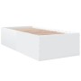 Estructura de cama madera de ingeniería blanca 75x190 cm de vidaXL, Camas y somieres - Ref: Foro24-3280979, Precio: 104,69 €,...
