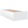 Estructura de cama madera de ingeniería blanca 75x190 cm de vidaXL, Camas y somieres - Ref: Foro24-3280979, Precio: 104,69 €,...