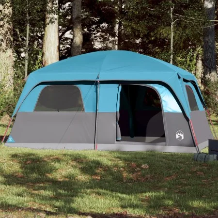Tienda de campaña familiar para 10 personas impermeable azul de vidaXL, Tiendas de campaña - Ref: Foro24-94534, Precio: 265,7...