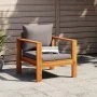 Sillón de jardín con cojines madera maciza de acacia de vidaXL, Sofás modulares de exterior - Ref: Foro24-367627, Precio: 102...