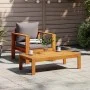 Sillón de jardín con cojines madera maciza de acacia de vidaXL, Sofás modulares de exterior - Ref: Foro24-367627, Precio: 102...