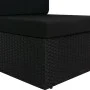Sofá seccional de 2 plazas de ratán sintético negro de vidaXL, Sofás modulares de exterior - Ref: Foro24-49505, Precio: 200,7...