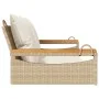 Schaukelbank mit beigen synthetischen Rattankissen 109x62x40 cm von vidaXL, Gartenbänke - Ref: Foro24-368148, Preis: 128,87 €...