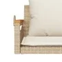 Schaukelbank mit beigen synthetischen Rattankissen 109x62x40 cm von vidaXL, Gartenbänke - Ref: Foro24-368148, Preis: 128,87 €...