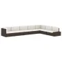 Sofá seccional de 2 plazas de ratán sintético negro de vidaXL, Sofás modulares de exterior - Ref: Foro24-49505, Precio: 200,7...