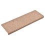 Alfombrilla de escaleras 15 uds tela punzonada marrón 65x21x4cm de vidaXL, Alfombrillas para escalones - Ref: Foro24-134561, ...