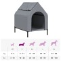 Casa para perros tela Oxford y acero gris antracita de vidaXL, Casetas para perros - Ref: Foro24-172590, Precio: 63,78 €, Des...