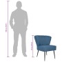 Sillón de cóctel tela azul en Sillones | Comprar online en Foru.es