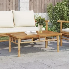 Mesita de centro de bambú 90x50x35 cm de vidaXL, Mesas de centro - Ref: Foro24-366469, Precio: 69,22 €, Descuento: %