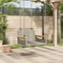 Banco columpio de ratán sintético gris 63x62x40 cm de vidaXL, Bancos de jardín - Ref: Foro24-368162, Precio: 72,59 €, Descuen...