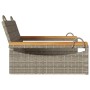 Banco columpio de ratán sintético gris 63x62x40 cm de vidaXL, Bancos de jardín - Ref: Foro24-368162, Precio: 68,49 €, Descuen...