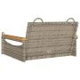 Banco columpio de ratán sintético gris 63x62x40 cm de vidaXL, Bancos de jardín - Ref: Foro24-368162, Precio: 72,59 €, Descuen...