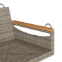 Banco columpio de ratán sintético gris 63x62x40 cm de vidaXL, Bancos de jardín - Ref: Foro24-368162, Precio: 68,49 €, Descuen...