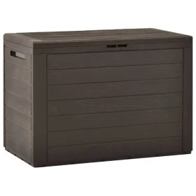 Caja de almacenamiento de jardín marrón 78x44x55 cm de vidaXL, Cajas de almacenaje para exteriores - Ref: Foro24-49442, Preci...