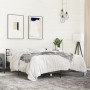 Estructura cama madera ingeniería metal marrón roble 160x200 cm de vidaXL, Camas y somieres - Ref: Foro24-3280056, Precio: 15...