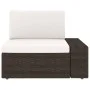 Juego de muebles de jardín 3 piezas ratán sintético marrón de vidaXL, Sofás modulares de exterior - Ref: Foro24-49517, Precio...