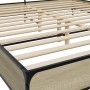 Estructura cama madera ingeniería metal roble Sonoma 200x200 cm de vidaXL, Camas y somieres - Ref: Foro24-3280063, Precio: 15...