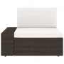 Juego de muebles de jardín 3 piezas ratán sintético marrón de vidaXL, Sofás modulares de exterior - Ref: Foro24-49517, Precio...