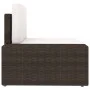 Juego de muebles de jardín 3 piezas ratán sintético marrón de vidaXL, Sofás modulares de exterior - Ref: Foro24-49517, Precio...