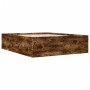 Estructura de cama madera de ingeniería roble ahumado 160x200cm de vidaXL, Camas y somieres - Ref: Foro24-3280913, Precio: 15...
