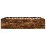 Estructura de cama madera de ingeniería roble ahumado 160x200cm de vidaXL, Camas y somieres - Ref: Foro24-3280913, Precio: 15...