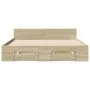Sonoma oak engineered wood bed with drawers 140x200 cm by vidaXL, Beds and slatted bases - Ref: Foro24-3280750, Price: 162,73...