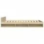 Sonoma oak engineered wood bed with drawers 140x200 cm by vidaXL, Beds and slatted bases - Ref: Foro24-3280750, Price: 162,73...