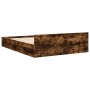Cama con cajones madera de ingeniería roble ahumado 140x200 cm de vidaXL, Camas y somieres - Ref: Foro24-3280752, Precio: 190...